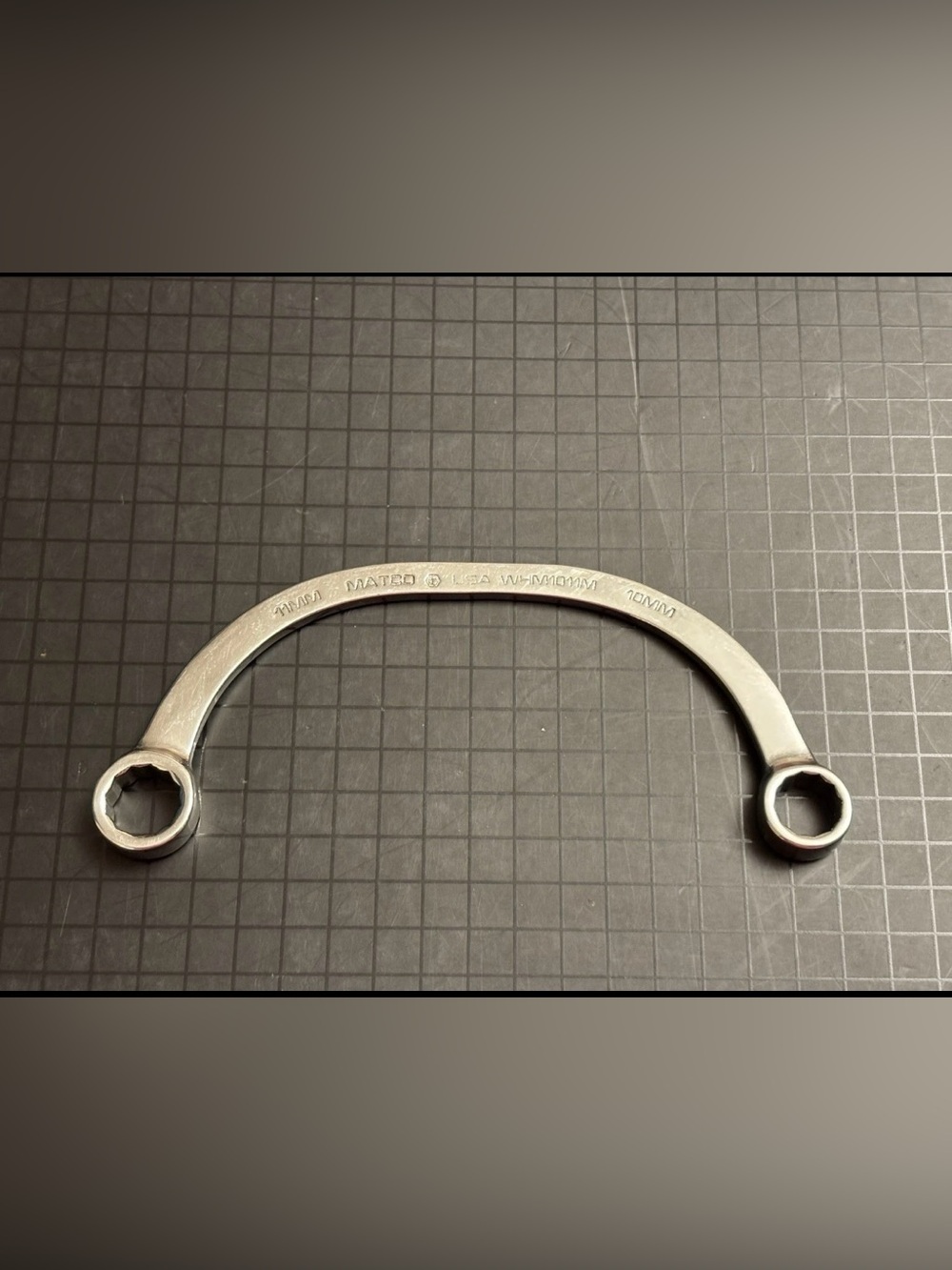 Matco Tools #WHM1011M • 11MM/10MM • Half Moon
Wrench • USA
